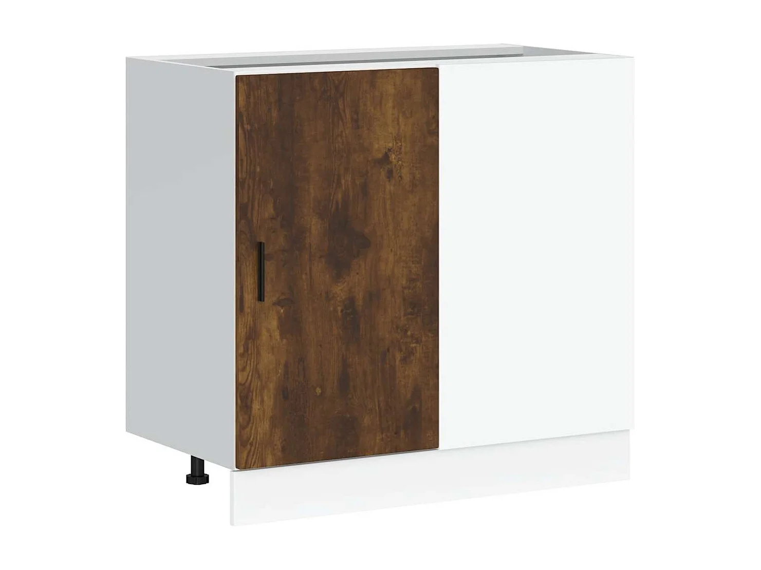 Meuble sous évier Chêne fumé Bois d'ingénierie