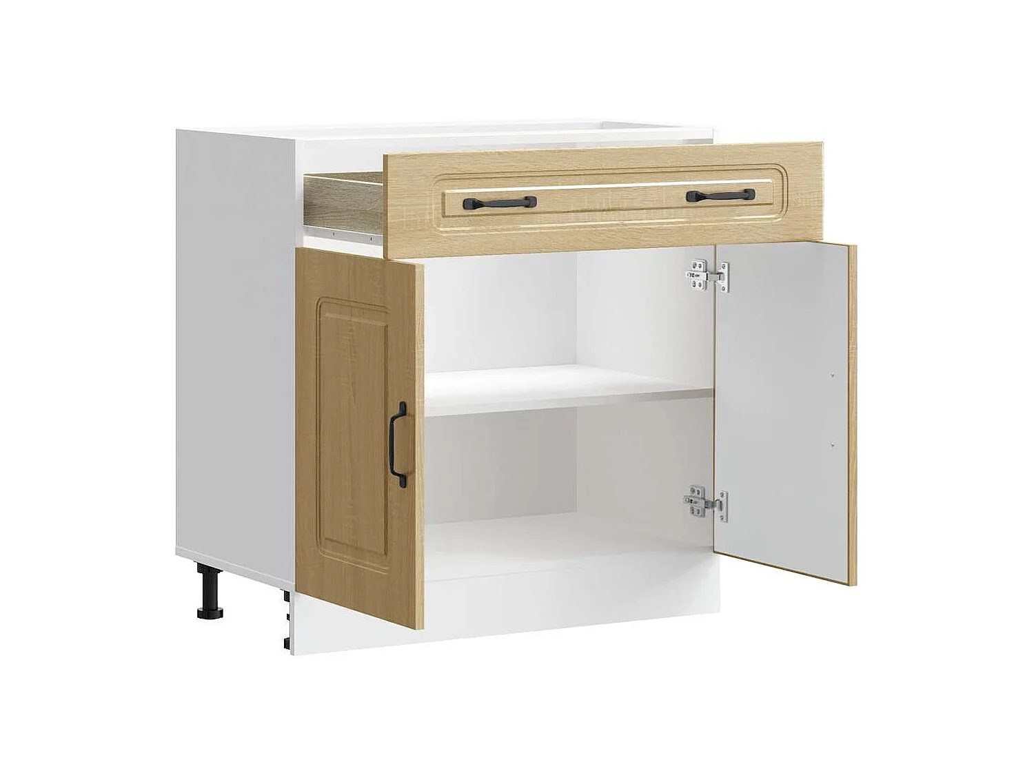 Meuble de cuisine chêne sonoma bois d'ingénierie