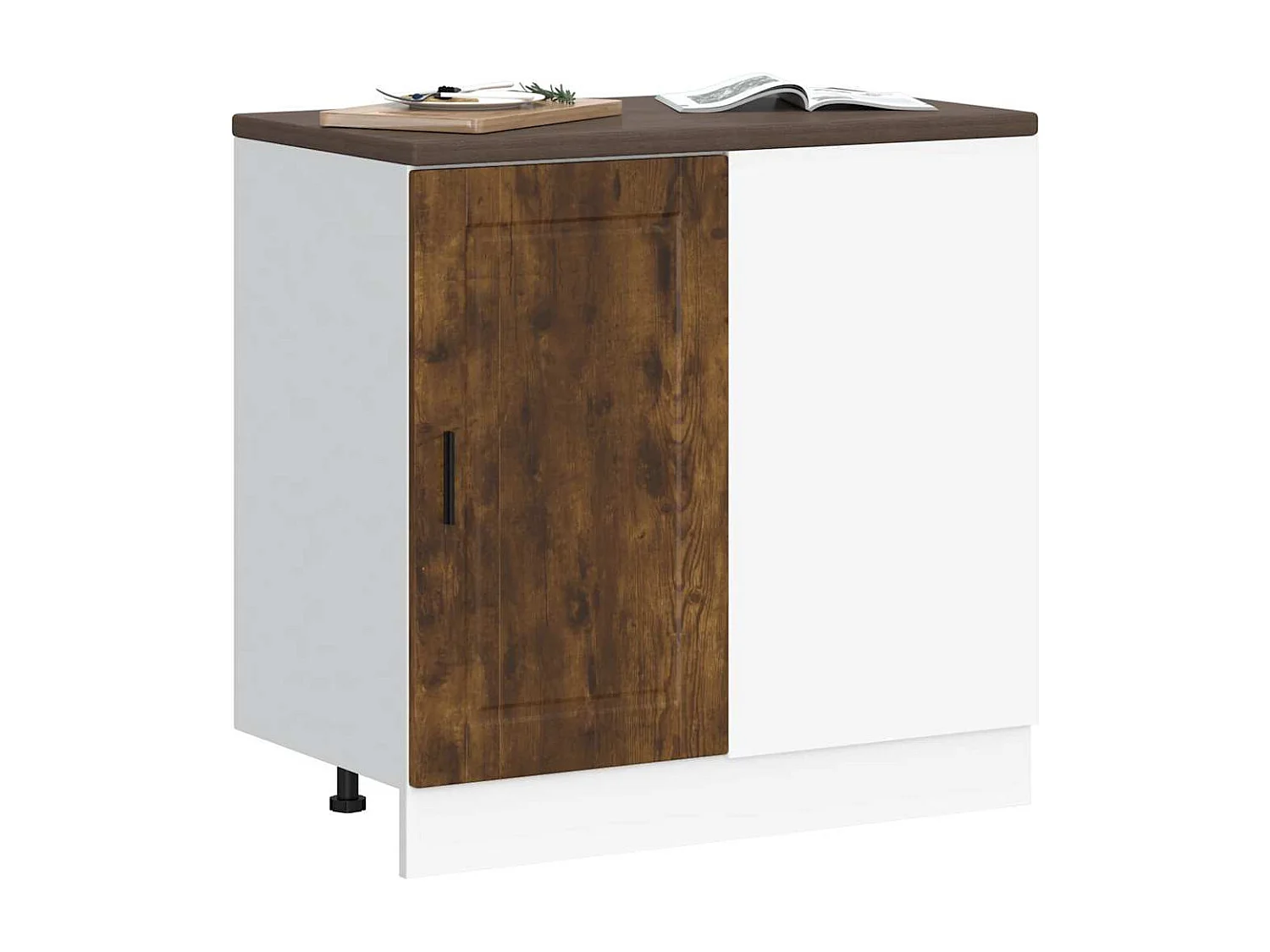 Meuble de cuisine chêne fumé bois d'ingénierie