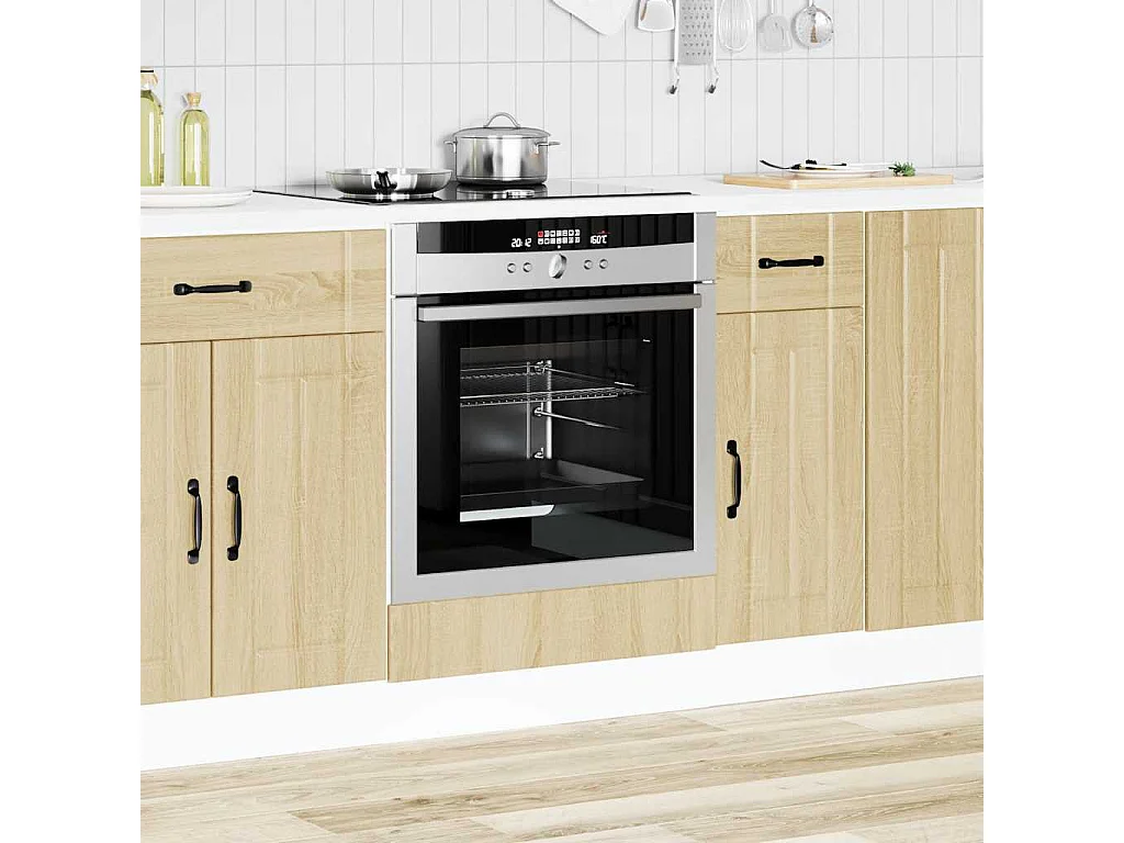 Meuble de four chêne sonoma bois d'ingénierie