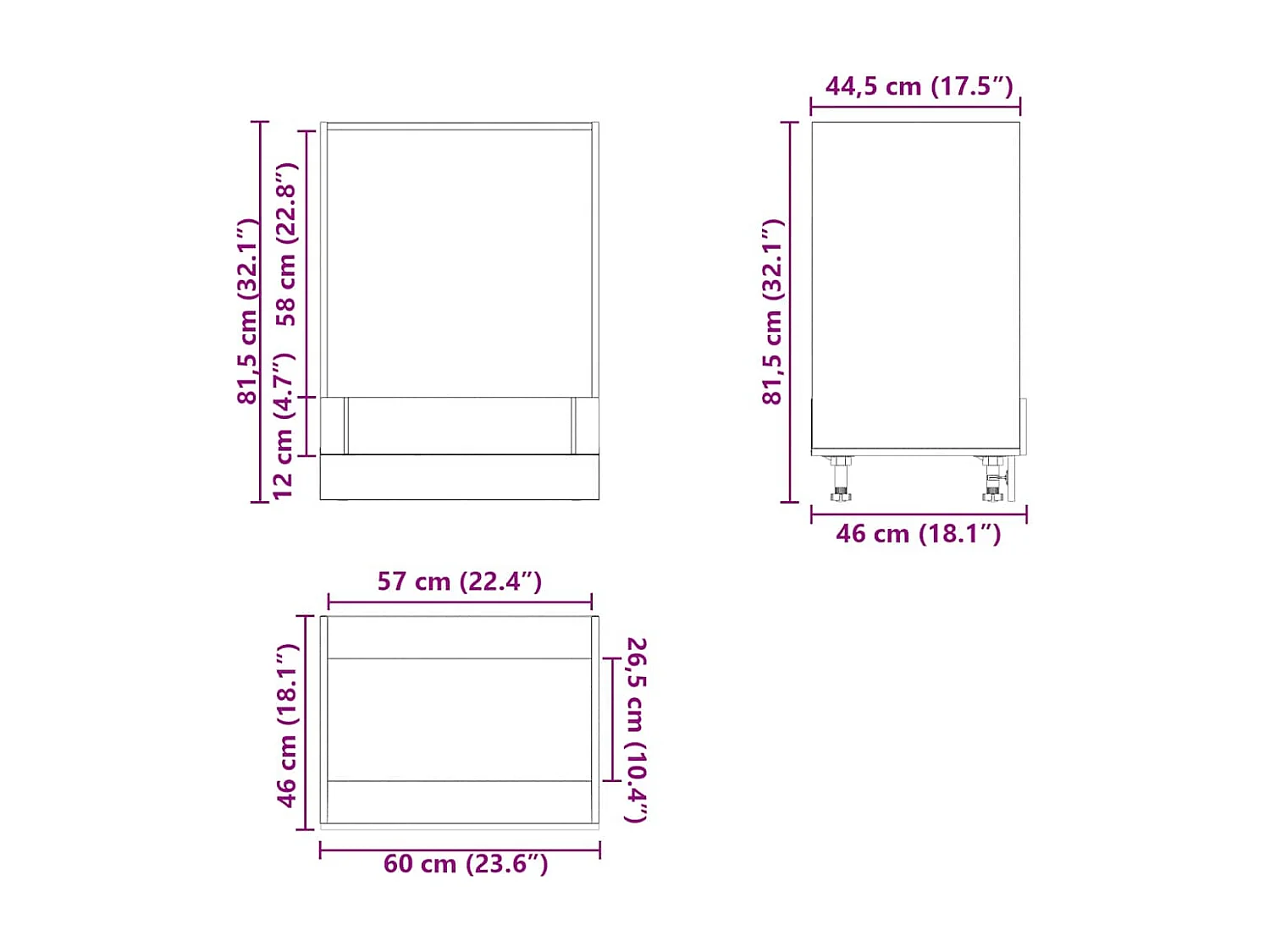 Meuble de four chêne sonoma bois d'ingénierie