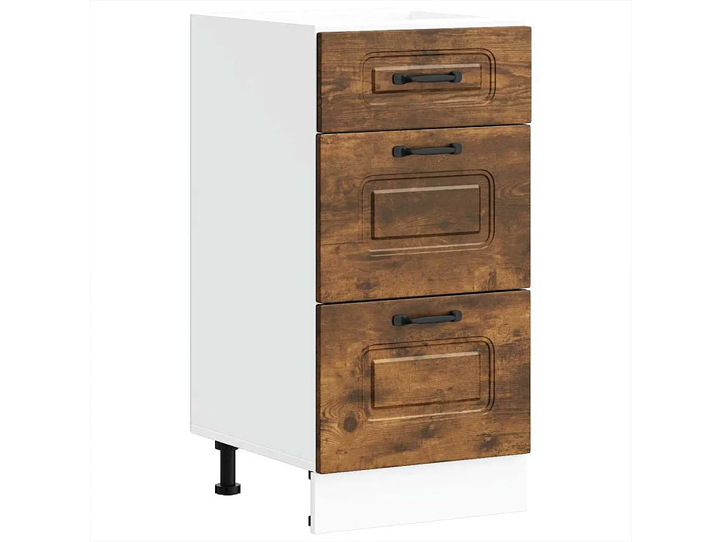 Meuble de cuisine chêne fumé bois d'ingénierie