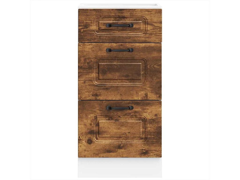 Meuble de cuisine chêne fumé bois d'ingénierie