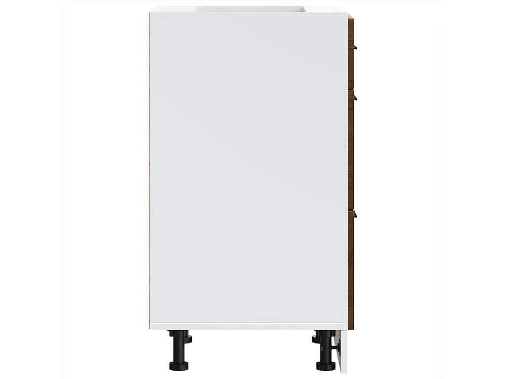 Meuble de cuisine chêne marron bois d'ingénierie