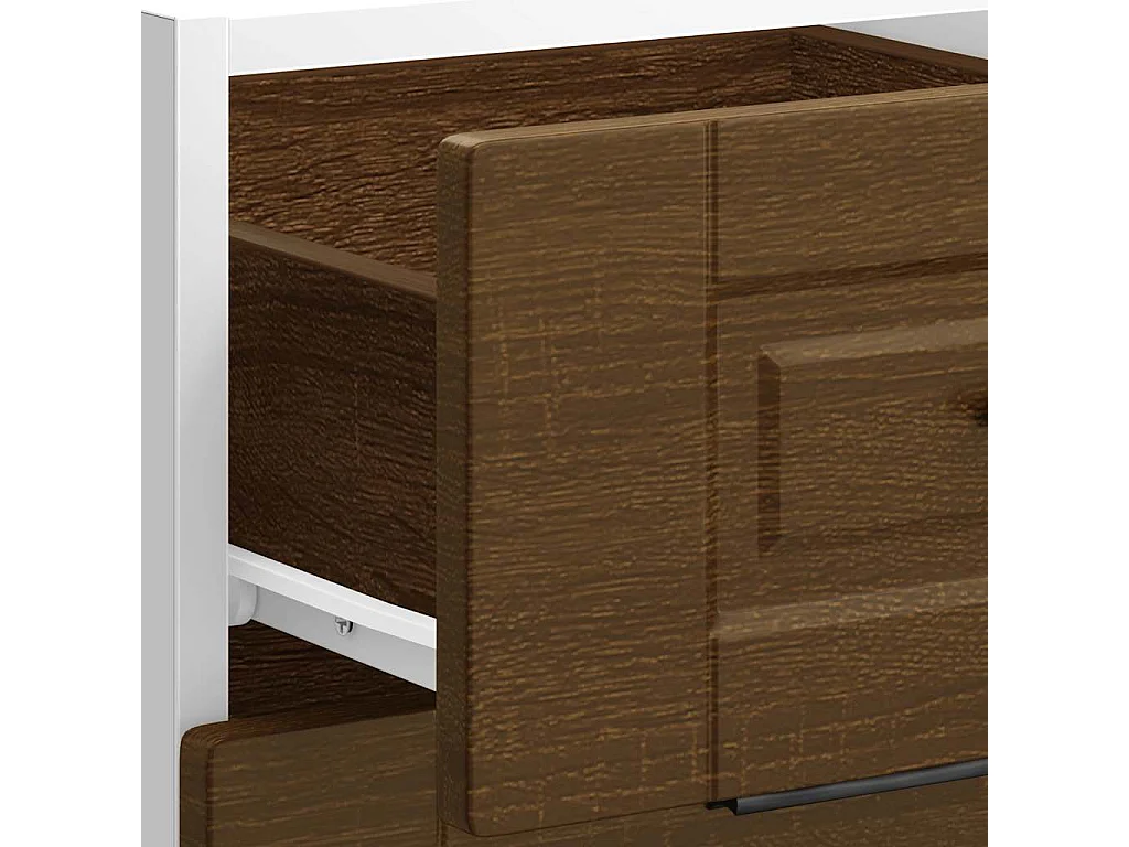 Meuble de cuisine chêne marron bois d'ingénierie