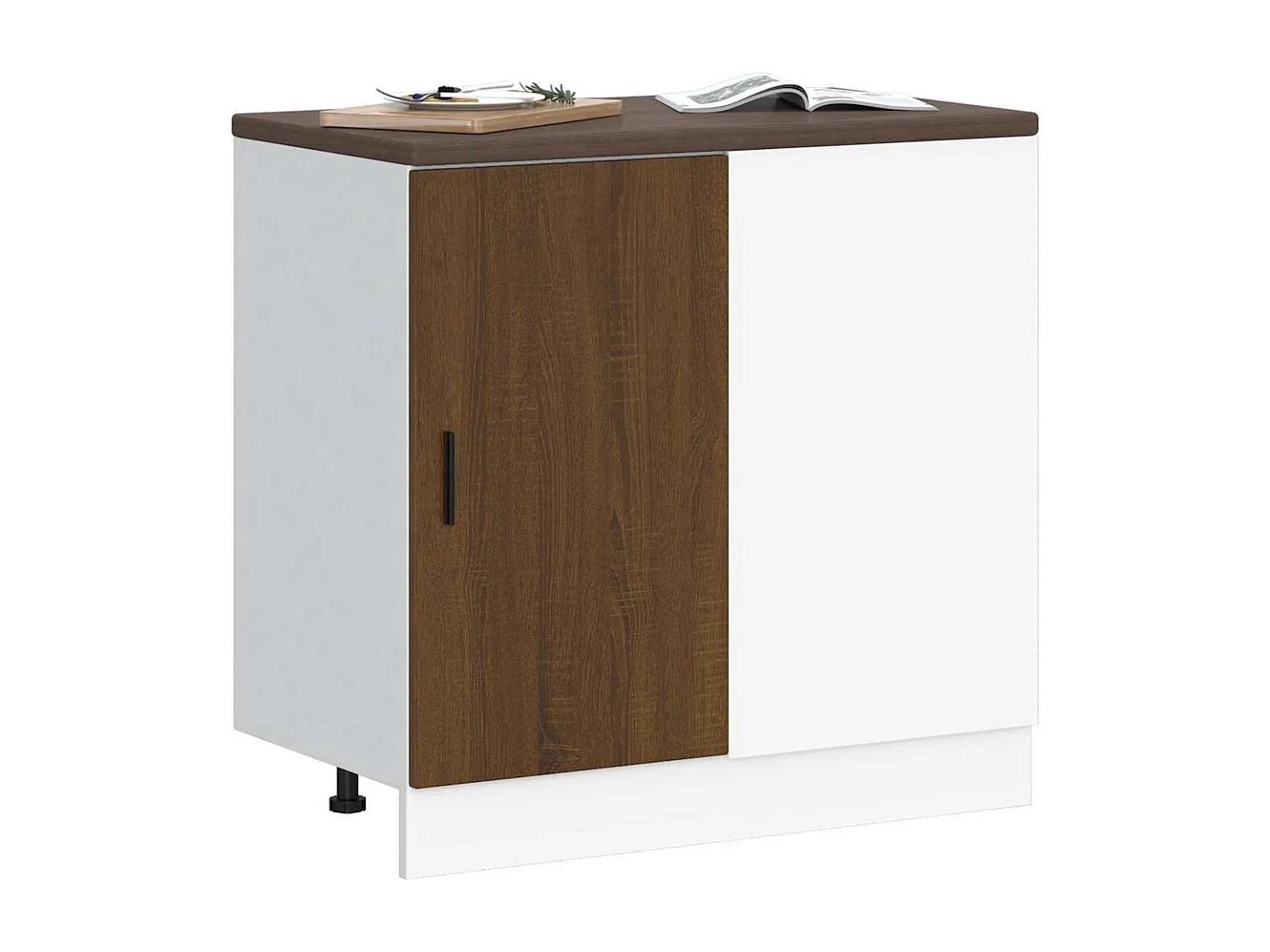 Meuble sous évier Chêne brun Bois d'ingénierie