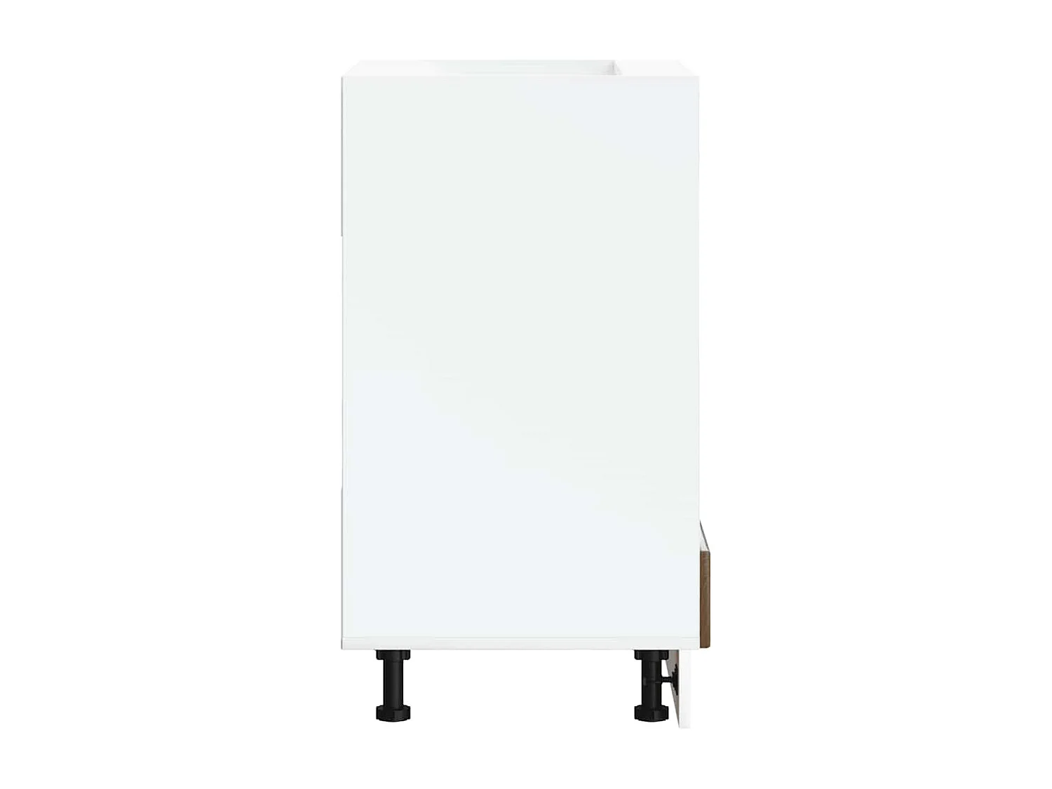 Meuble de four chêne marron bois d'ingénierie