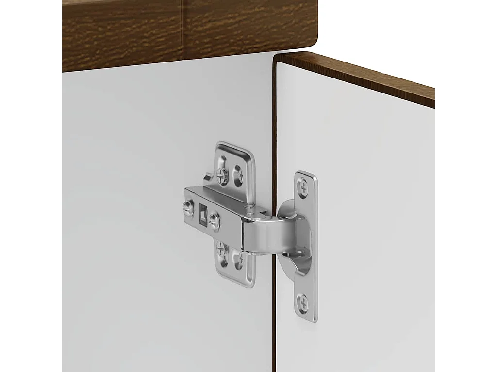 Meuble de cuisine chêne marron bois d'ingénierie