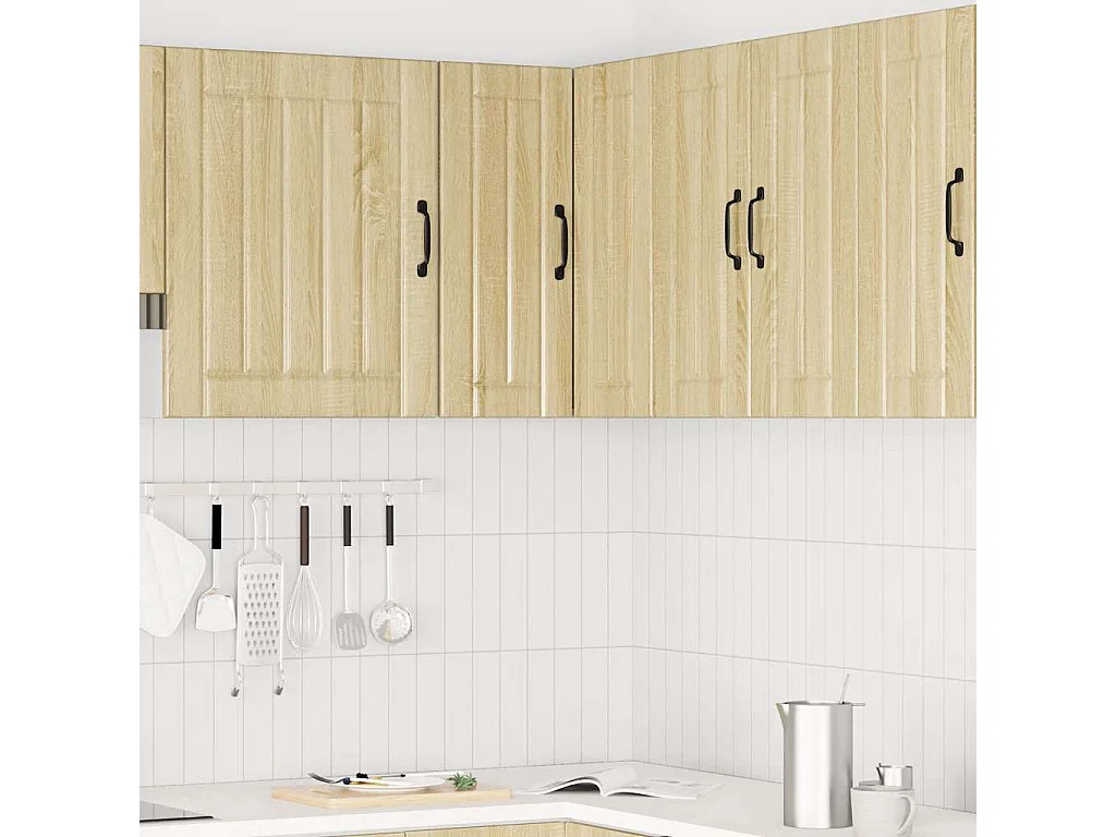 Meuble d'angle murale de cuisine chêne sonoma