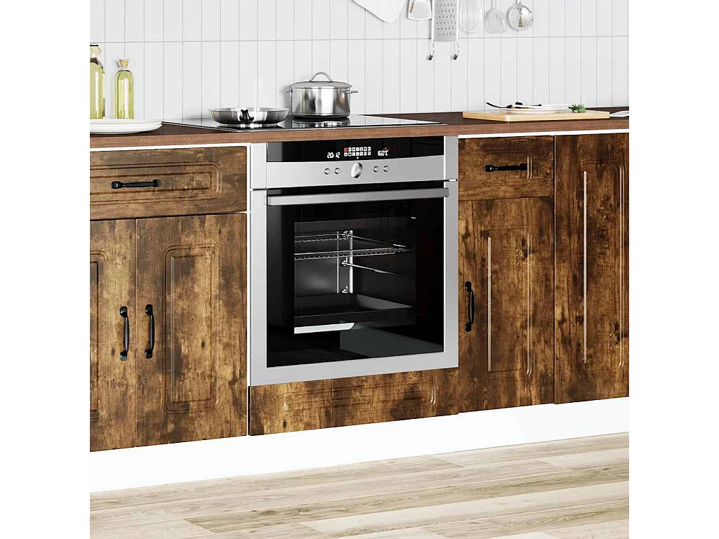 Meuble four chêne fumé bois d'ingénierie