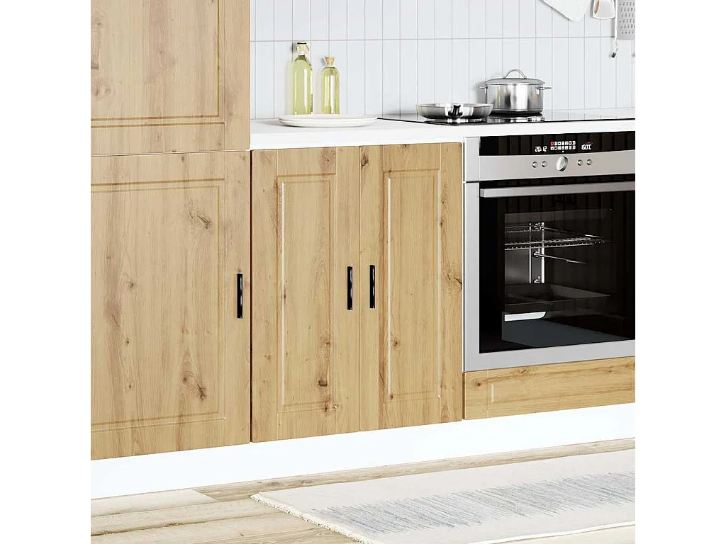 Meuble de cuisine chêne artisanal bois d'ingénierie