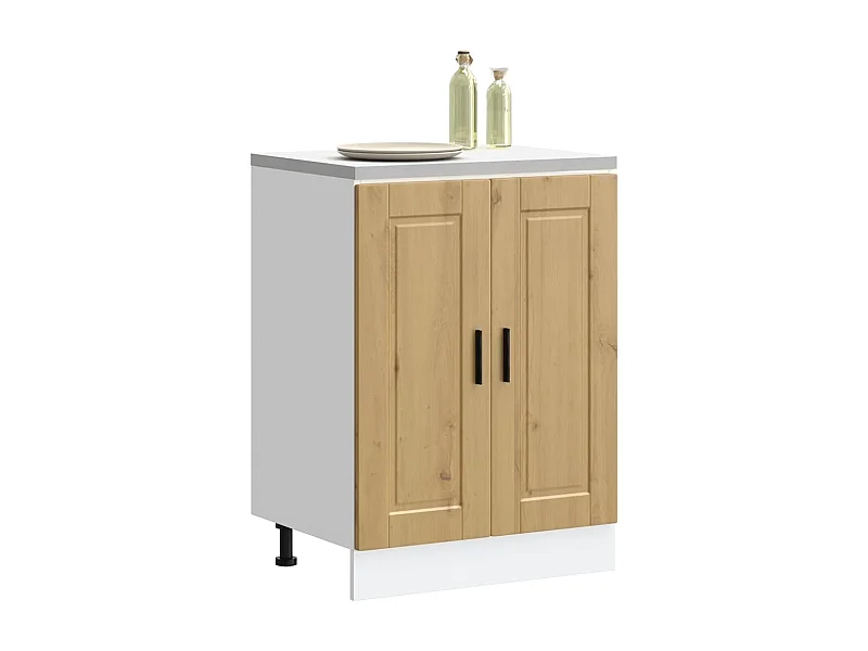 Meuble de cuisine chêne artisanal bois d'ingénierie