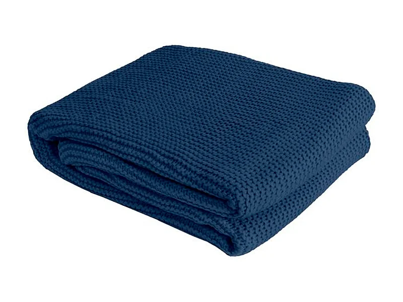 Manta plaid azul zafiro 130x170cm TRICOVA - SACASA