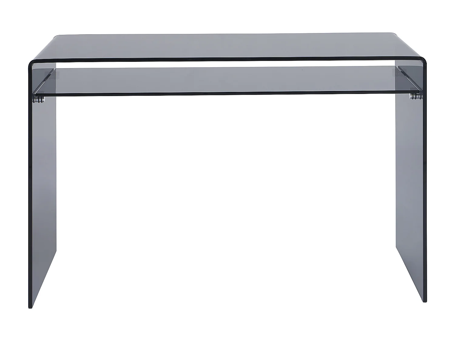 Bureau - 1 niche - Verre trempé - Anthracite -  STILEOS