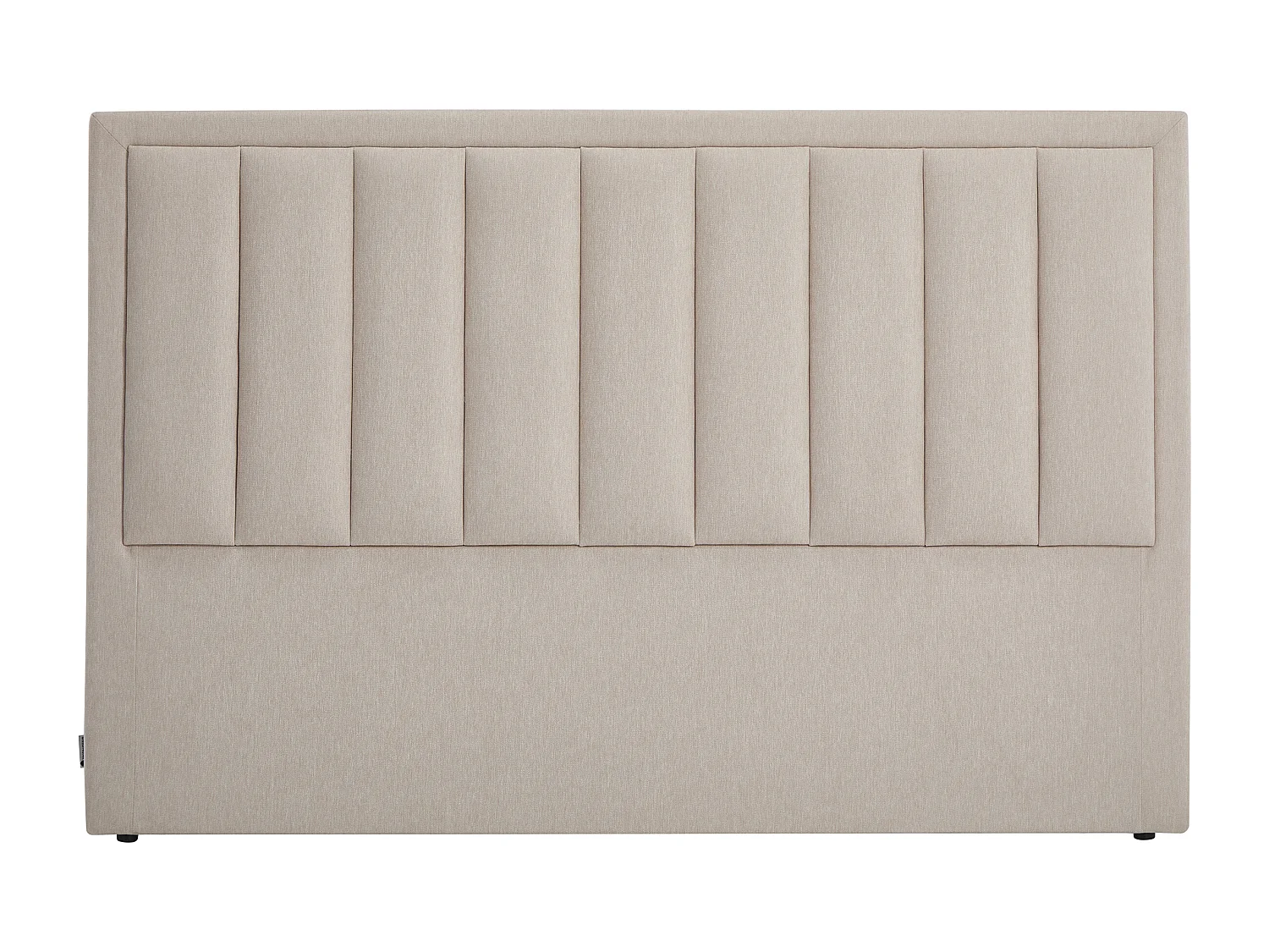 Tête de lit avec couture verticale - 140 cm - Tissu - Beige - RIVADIO