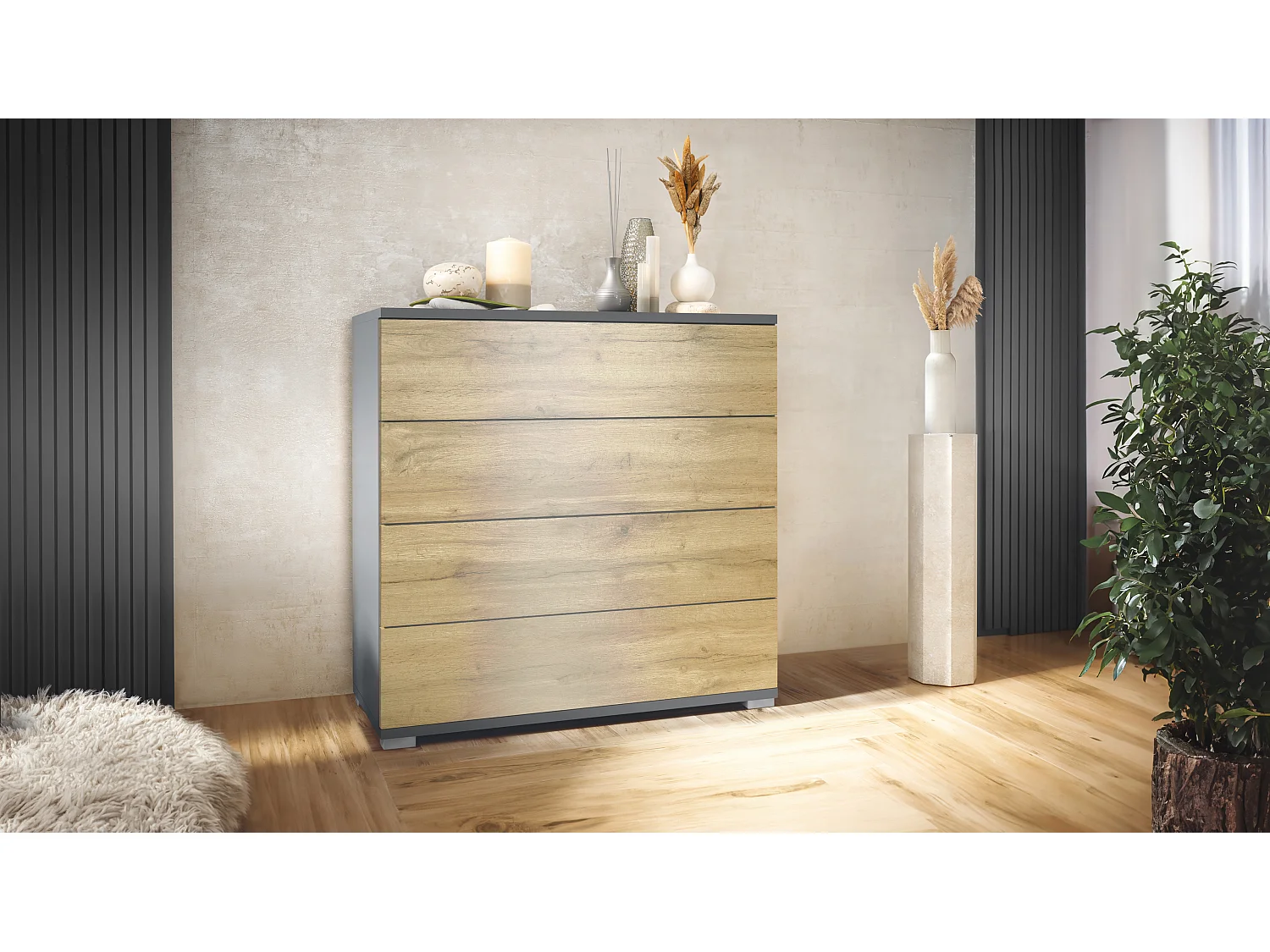 KOMMODE Pavos Eiche Evoke
