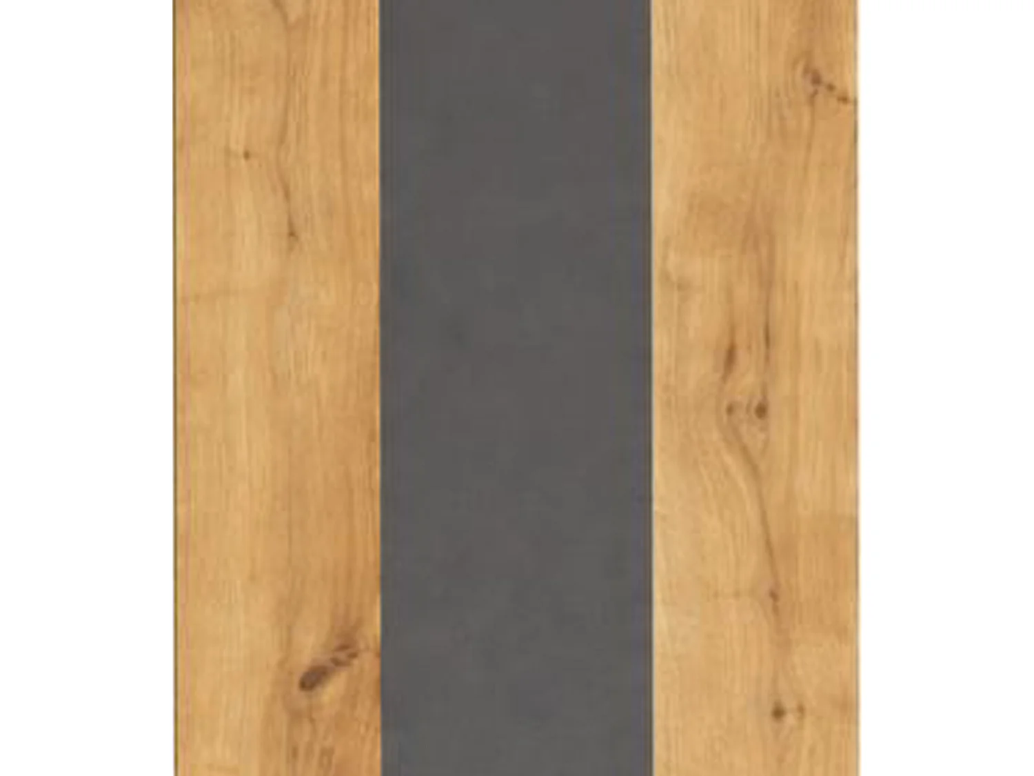 Mesa de comedor rectangular fija para 4 comensales 140x90 cm color Oak gold-Antracita Mirko