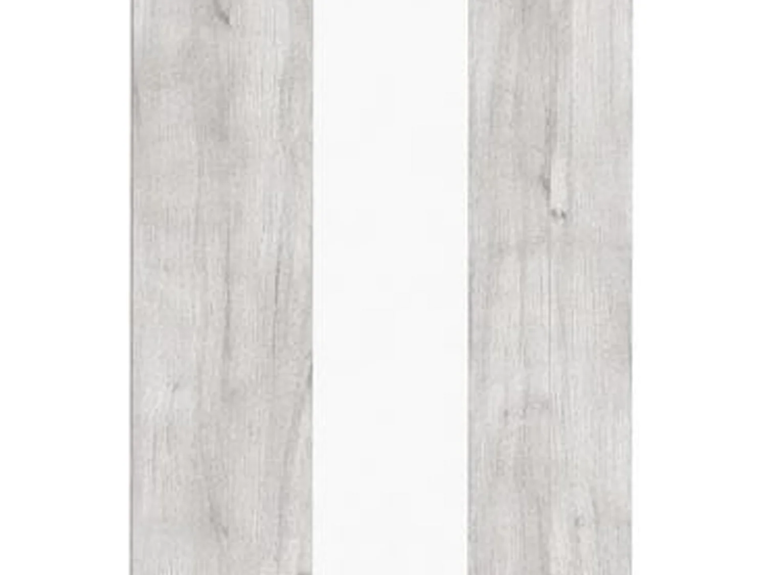 Mesa de comedor rectangular fija para 4 comensales 140x90 cm color concrete blanco Mirko