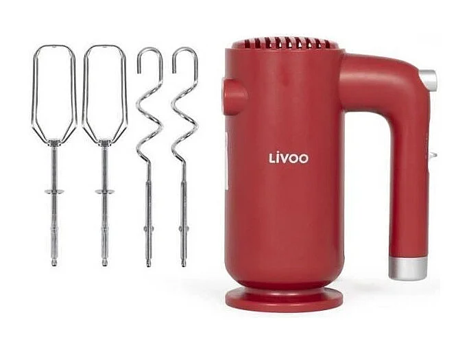 Batteur électrique - LIVOO - DOP243R - 250 w - 5 vitesses - Rouge