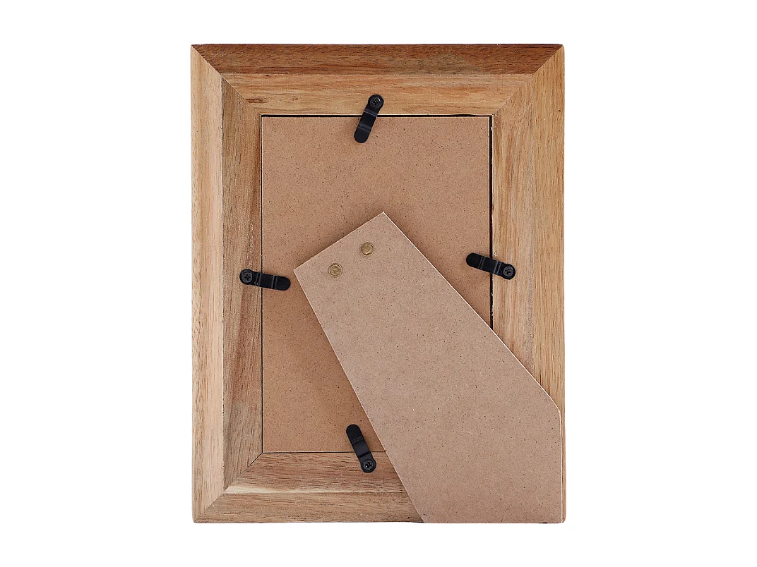 Cadre Photo Natté en acacia 10x15 - Beige