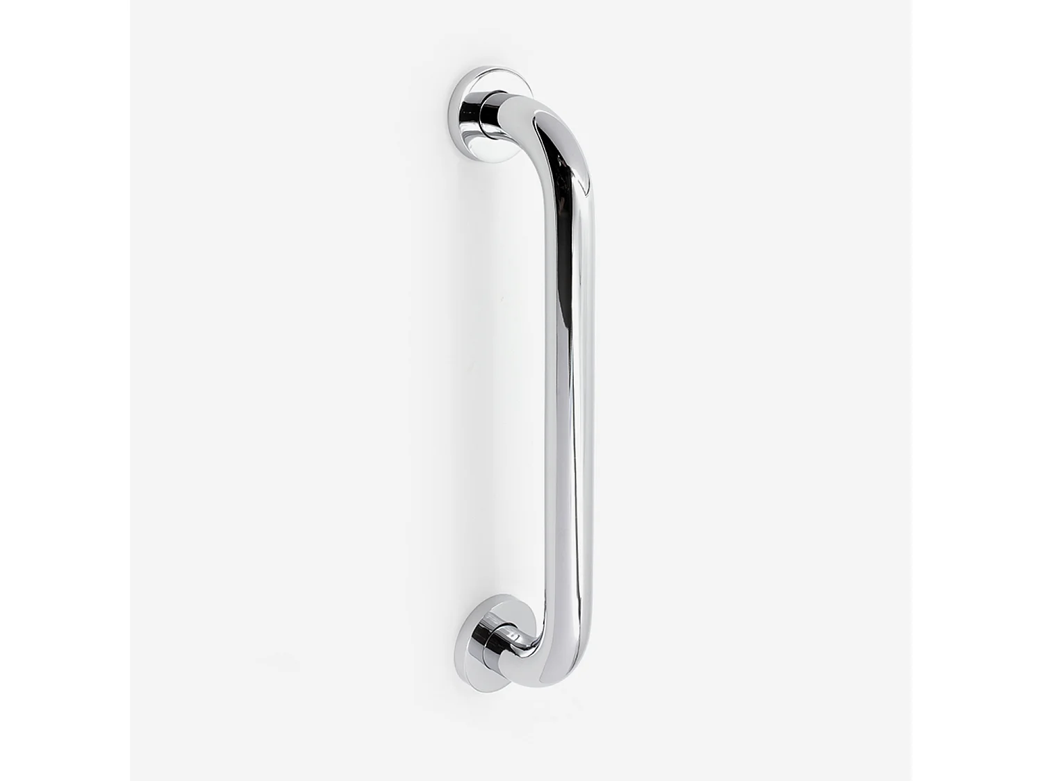 Barre d'appui droite en inox et laiton chromé - BATHBAZAAR