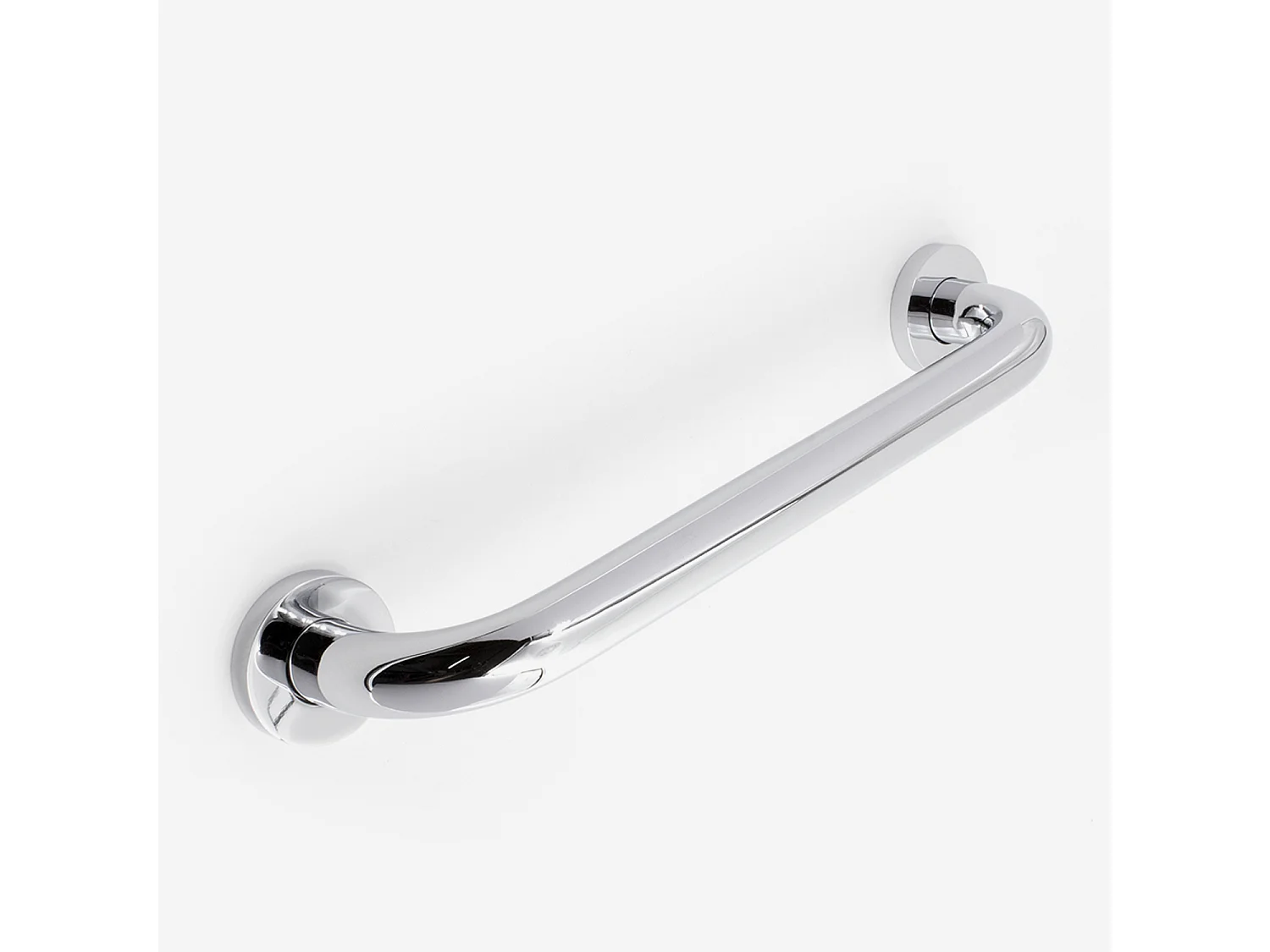 Barre d'appui droite en inox et laiton chromé - BATHBAZAAR