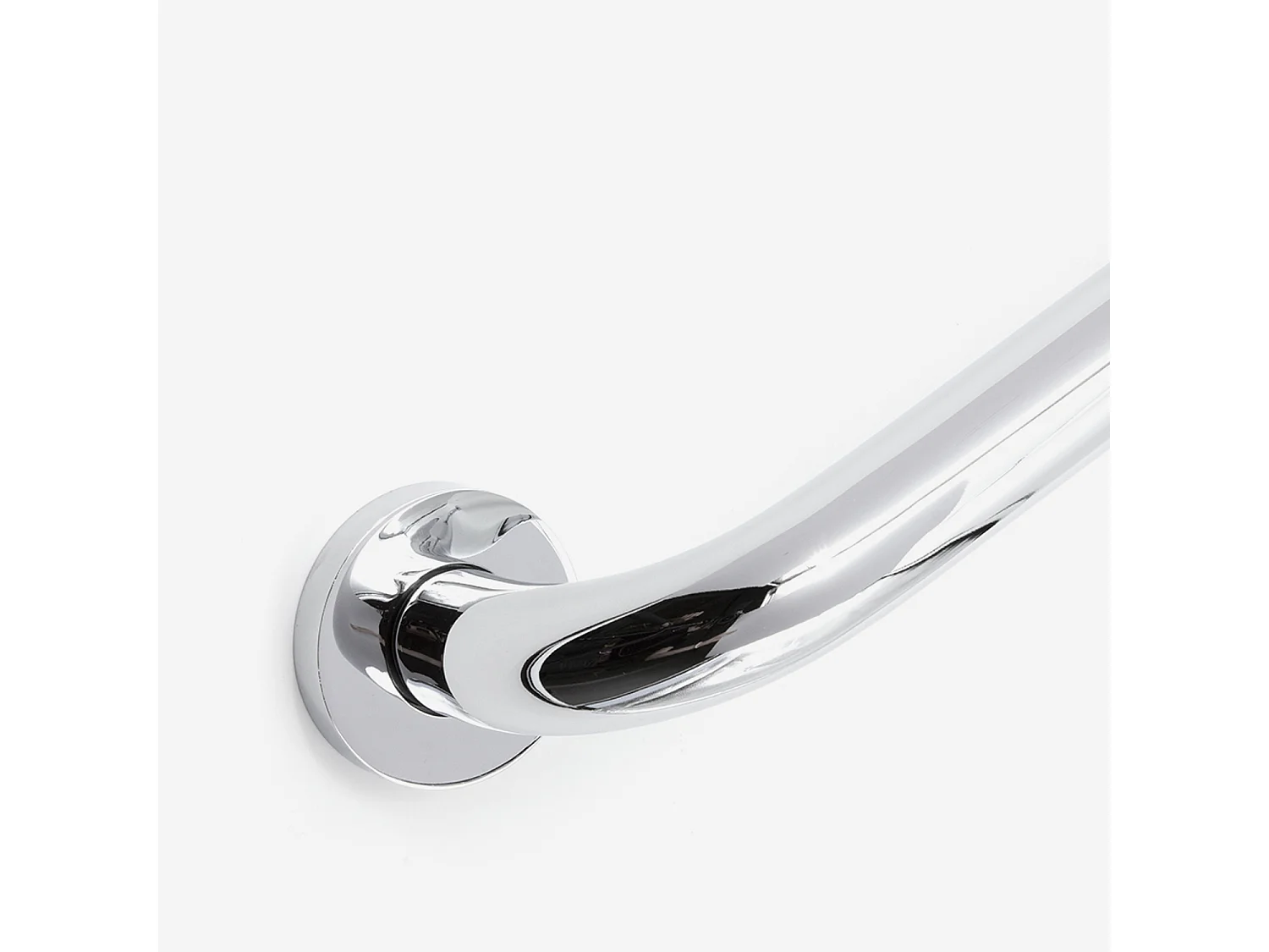 Barre d'appui droite en inox et laiton chromé - BATHBAZAAR