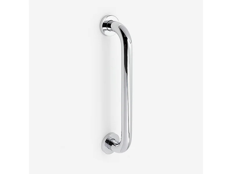 Barre d'appui droite en inox et laiton chromé - BATHBAZAAR
