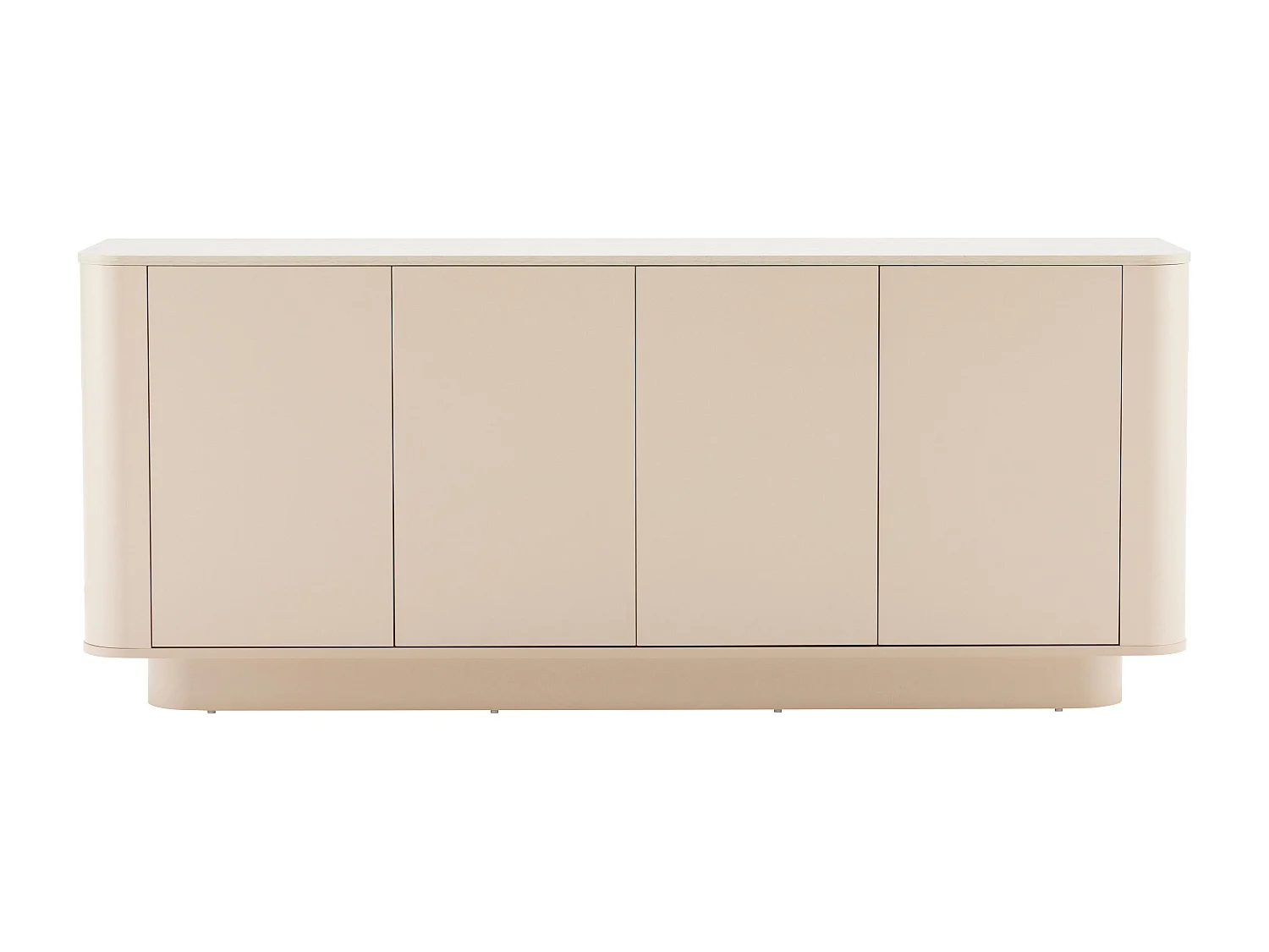 Buffet uni 4 portes L 180 cm crème