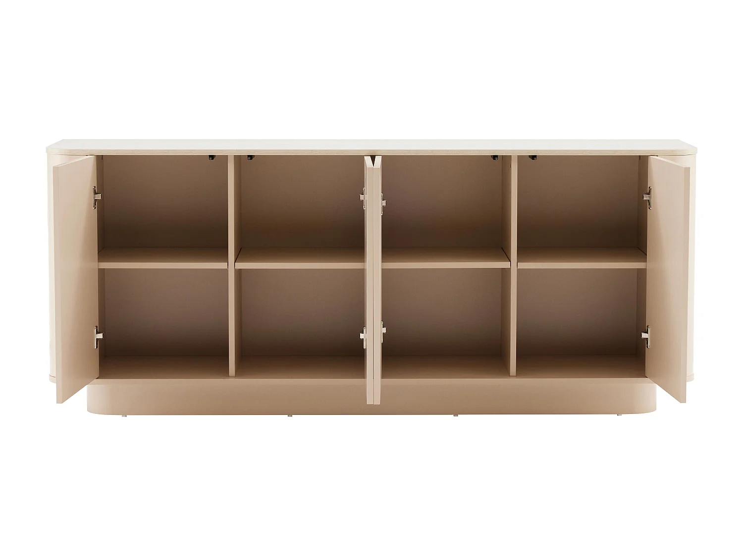 Buffet uni 4 portes L 180 cm crème