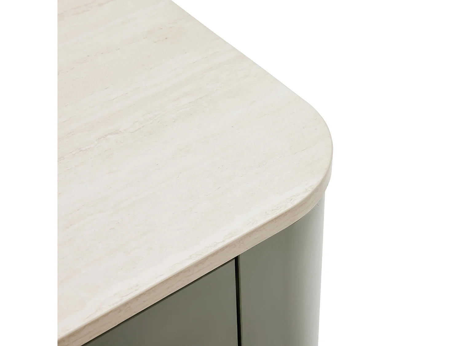 Buffet uni 4 portes L 180 cm vert olive