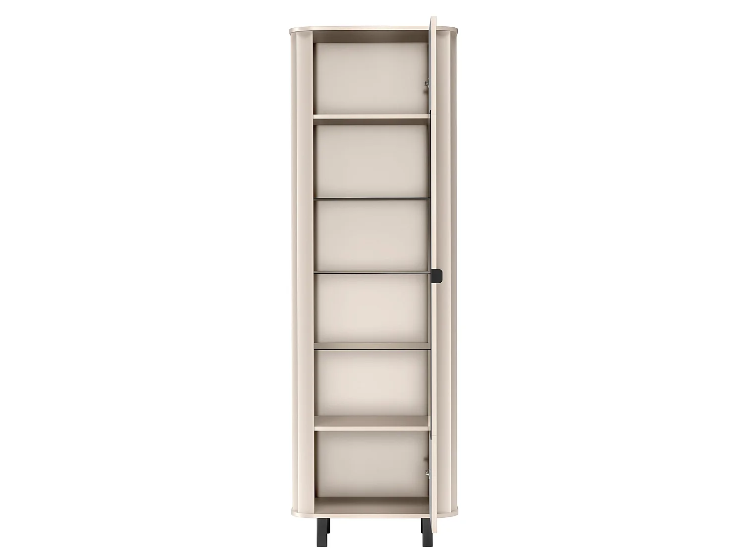 Vitrinekast met 2 deuren – 98 cm – kasjmiergrijs – NOVADO