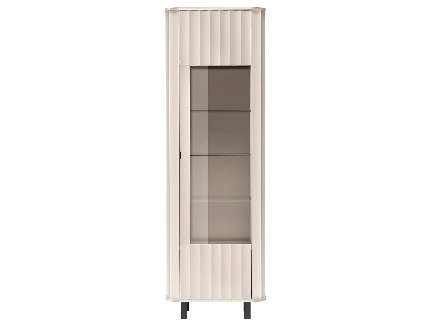 Vitrinekast met 2 deuren – 98 cm – kasjmiergrijs – NOVADO