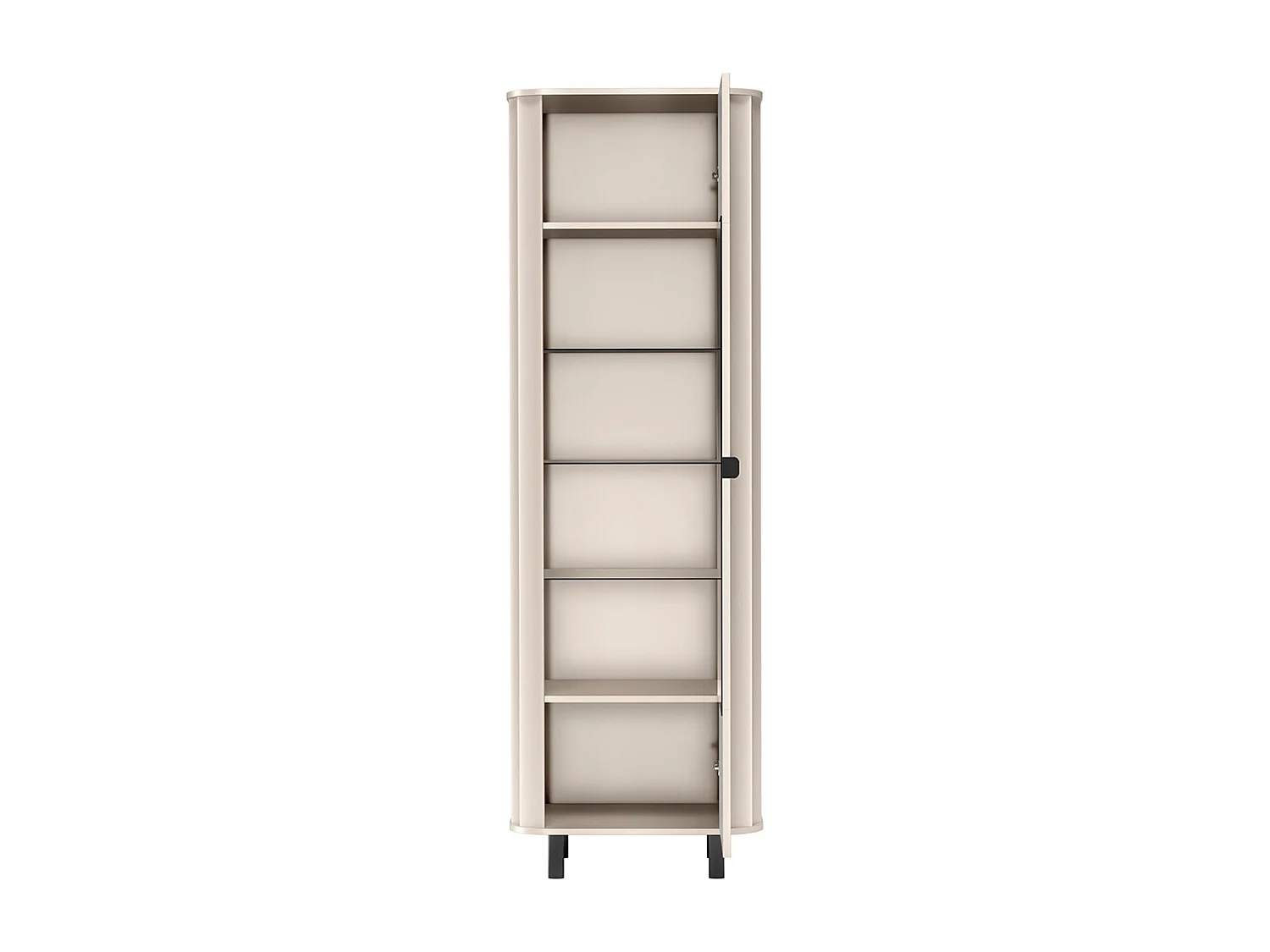Vitrine 1 porte – Gris cachemire – 65 cm – NOVADO