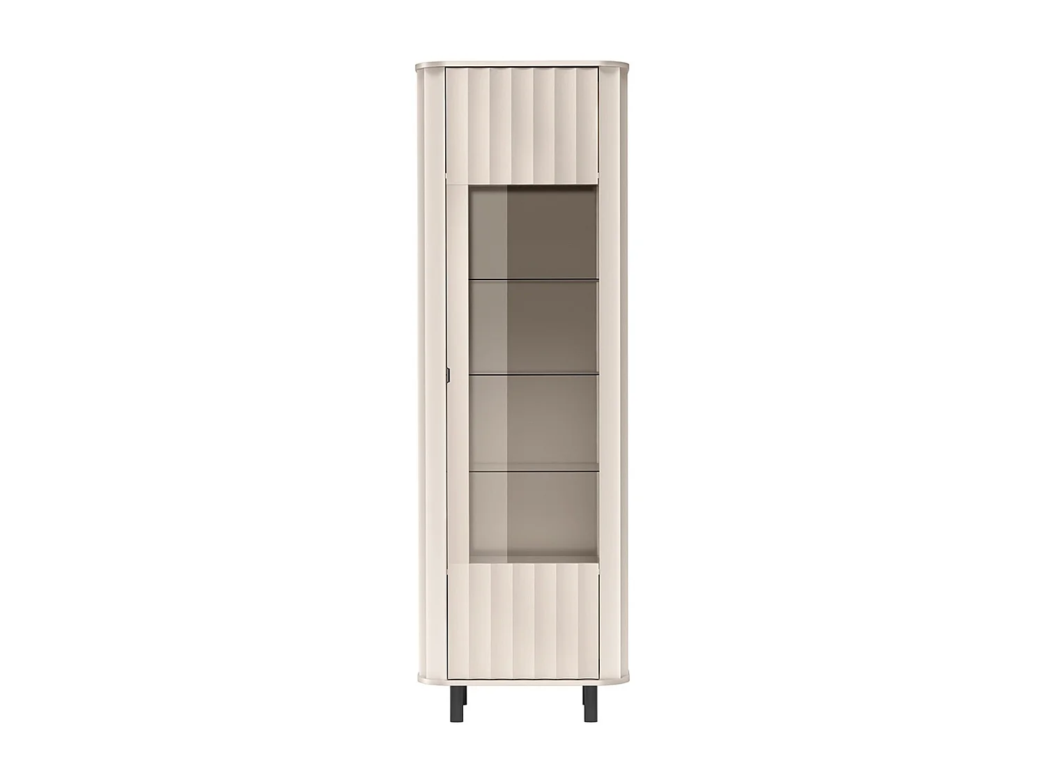 Vitrine 1 porte – Gris cachemire – 65 cm – NOVADO