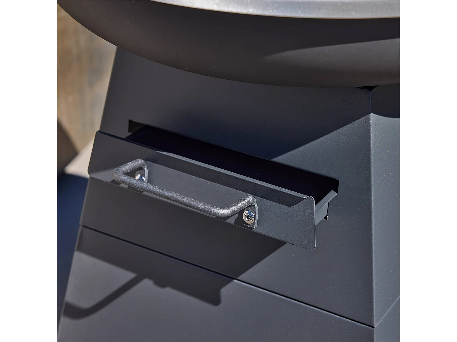 Brasero barbacoa  con espacio de almacenamiento,  ø59cm negro