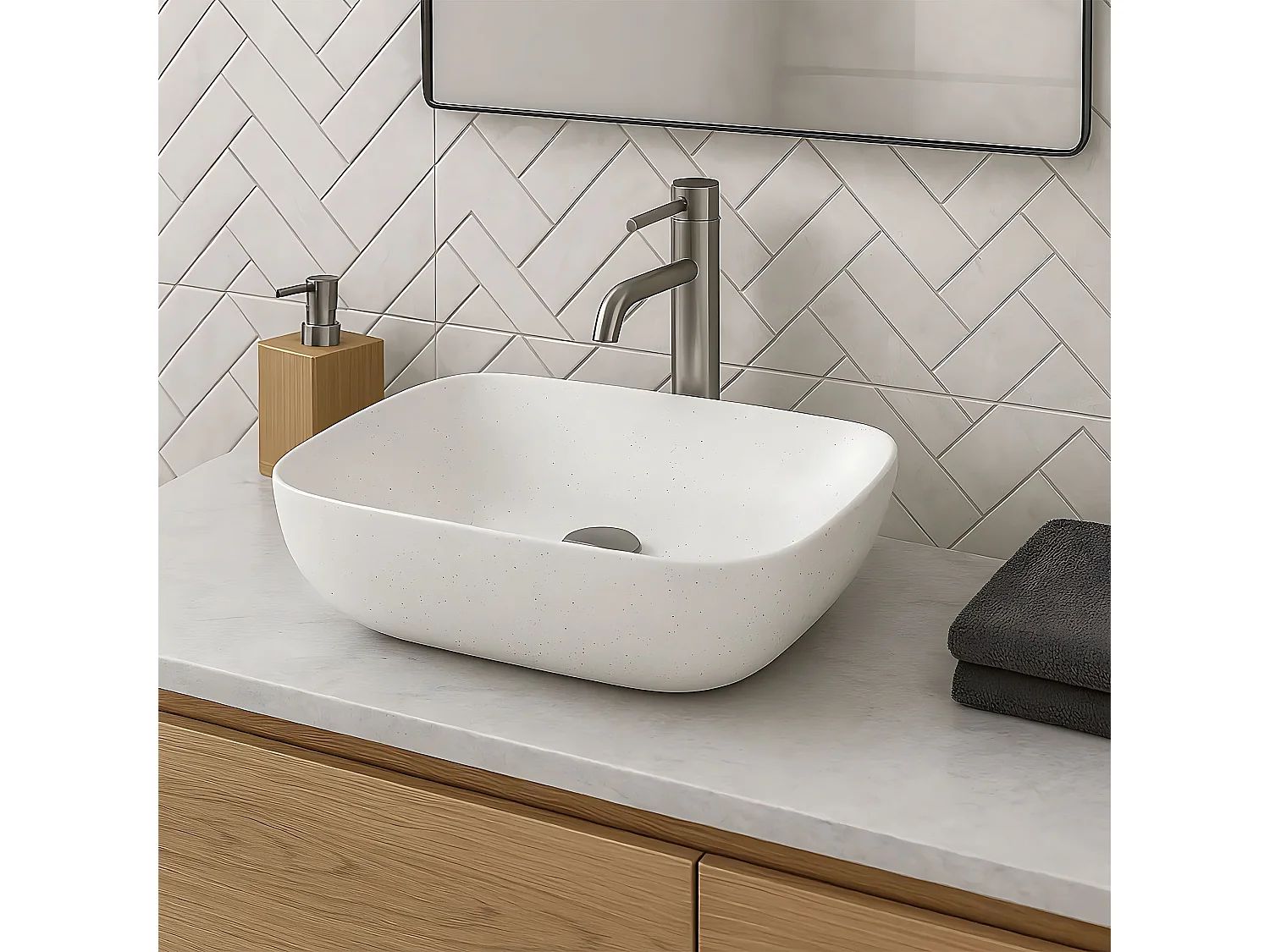 Vasque À Poser Rea Belinda Beige