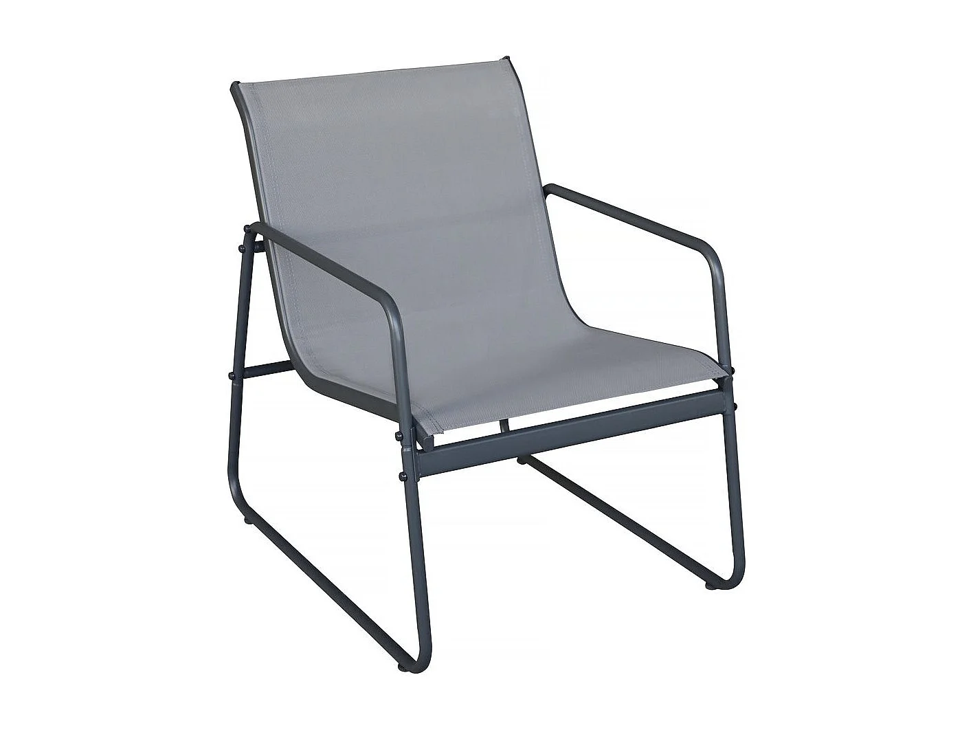 Salon de jardin en métal "Fortaleza" - 4 places - Gris clair