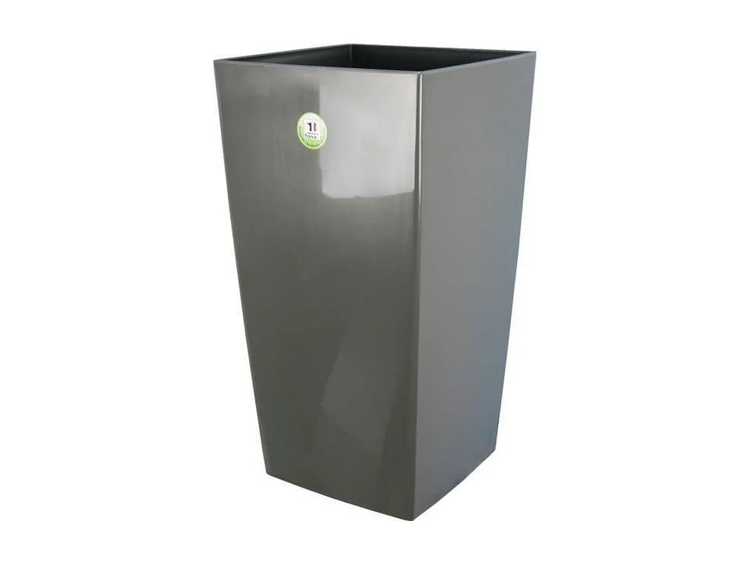 Vaso da fiori Nuance Quadrato 29 x 29 x 52 cm 32,6 L Grigio glitter