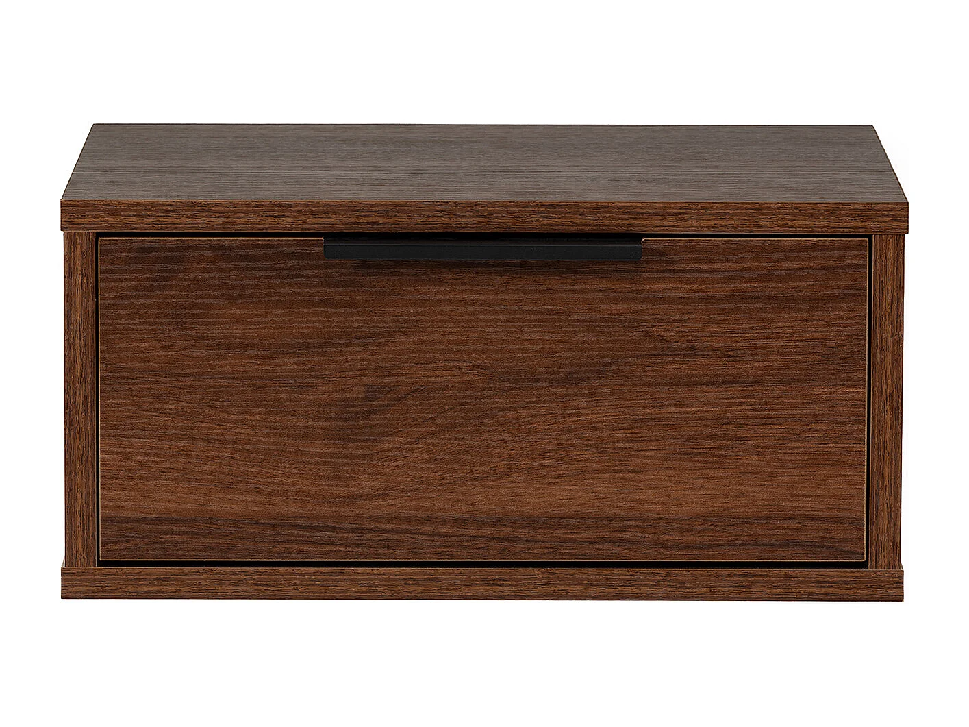 2er-Set Schwebende nachttische Auri 1 schublade Walnuss
