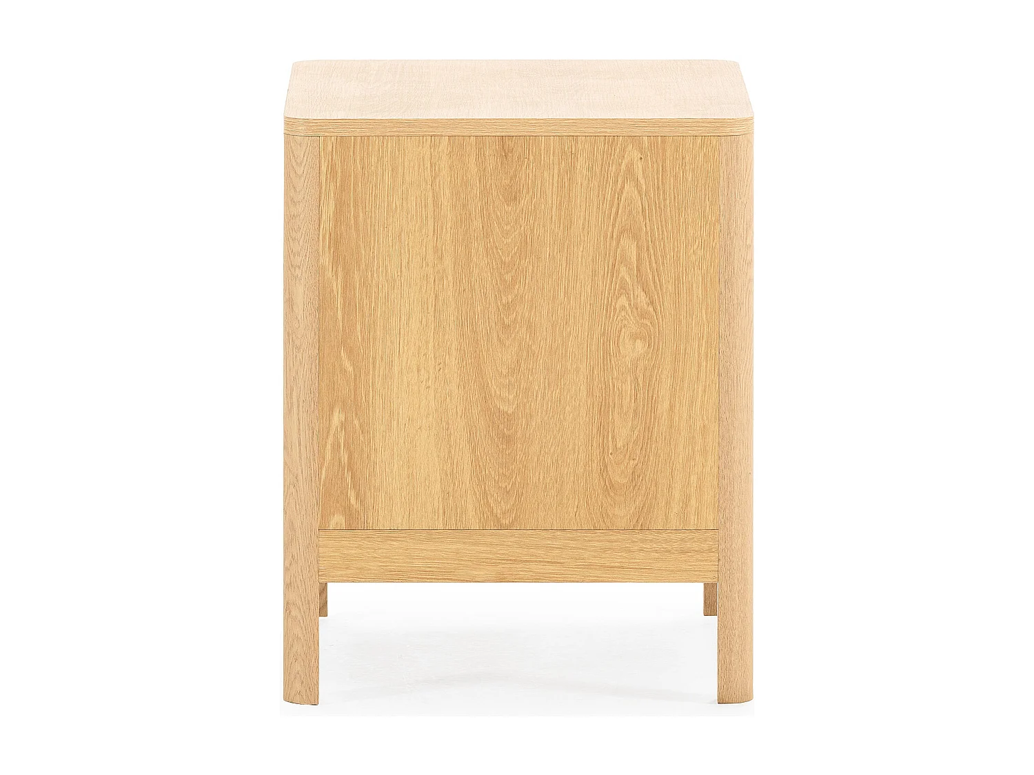 Mesita de noche Nassau 2 cajones efecto Roble/Verde