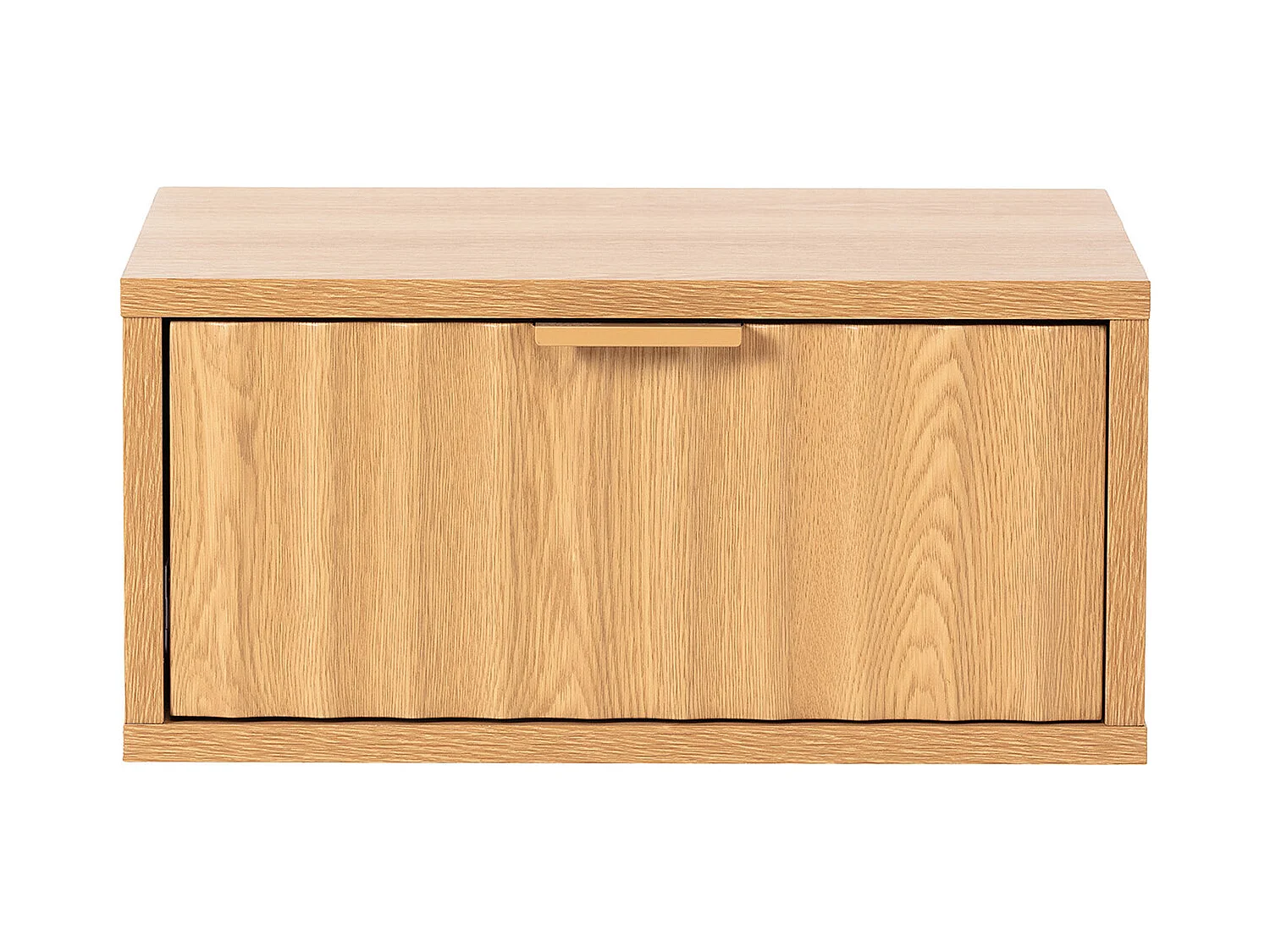 2er-Set Schwebende nachttische Lluvia 1 schublade Eichenfarbe