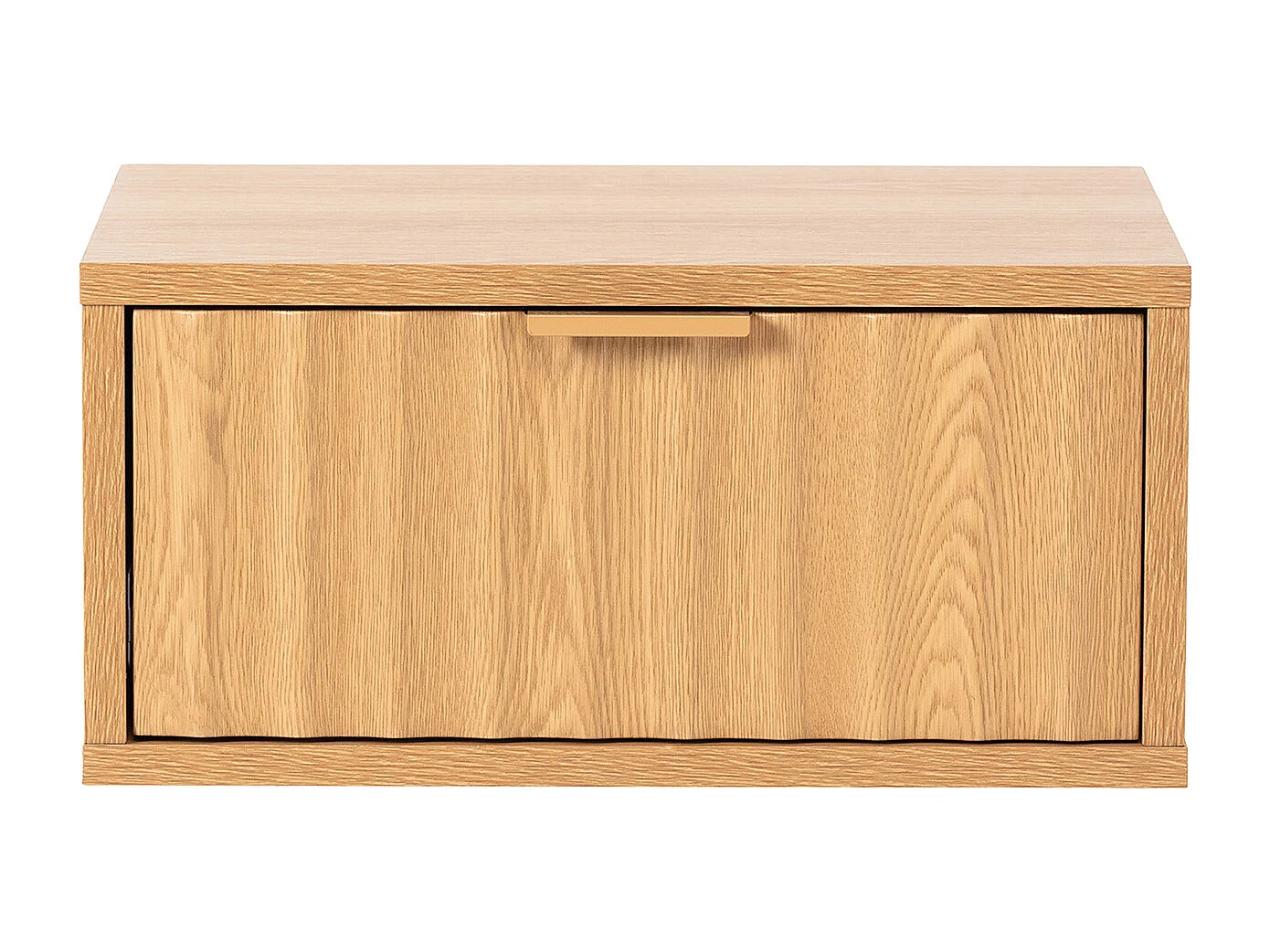 Schwebender nachttisch Lluvia 1 schublade Eichenfarbe