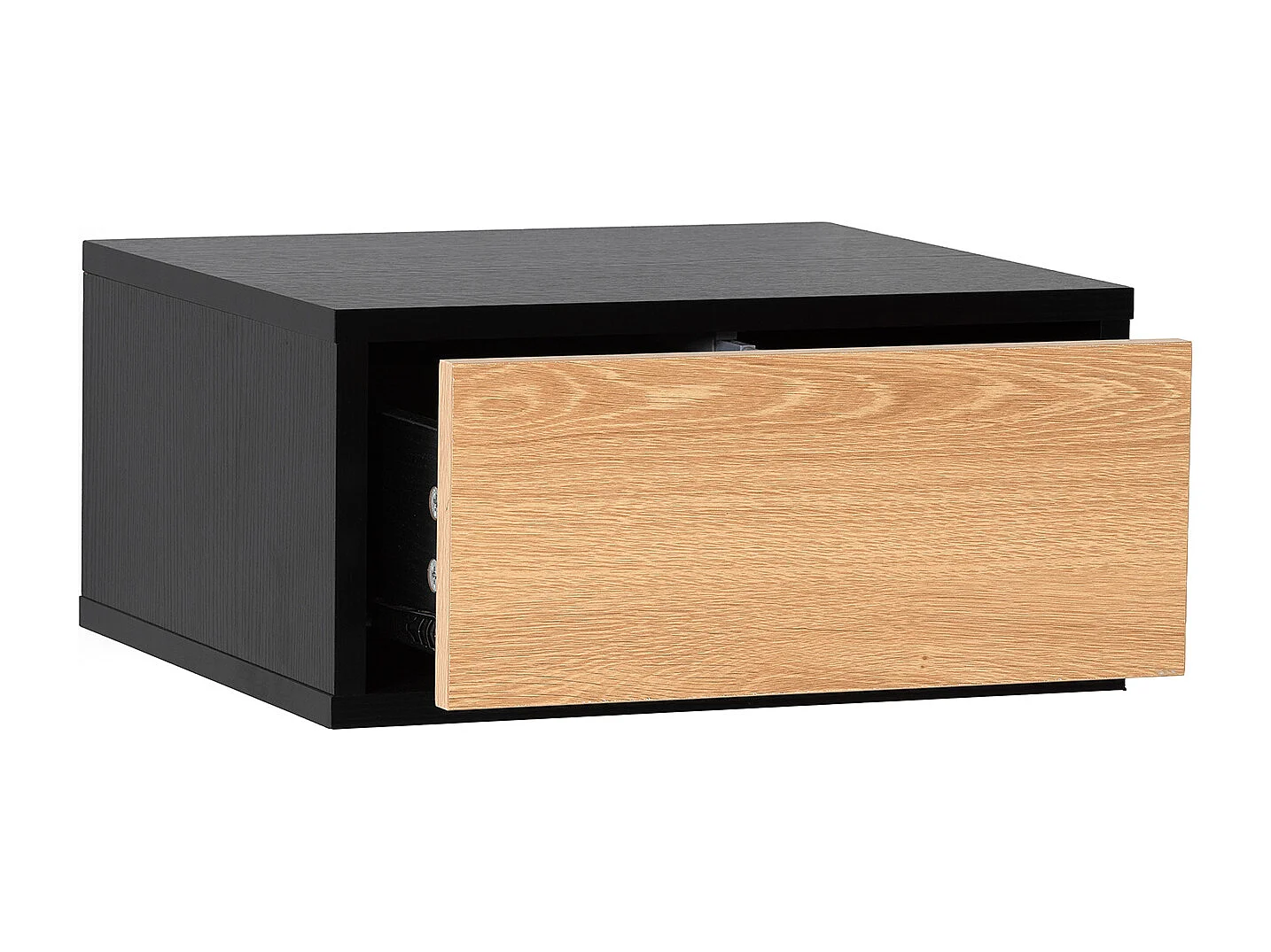 Schwebender nachttisch Apolo 1 schublade Schwarz