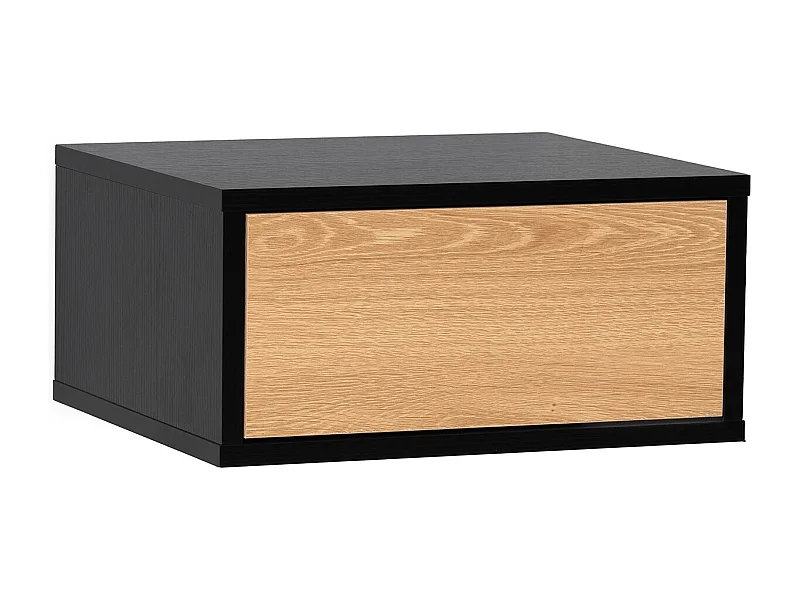 Schwebender nachttisch Apolo 1 schublade Schwarz