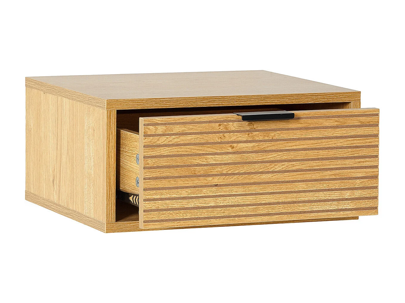 2er-Set Schwebende nachttische Mónica 1 schublade Eichenfarbe