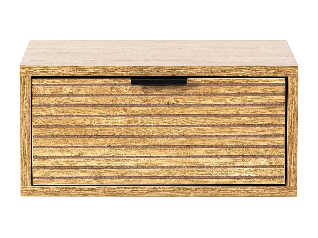 2er-Set Schwebende nachttische Mónica 1 schublade Eichenfarbe