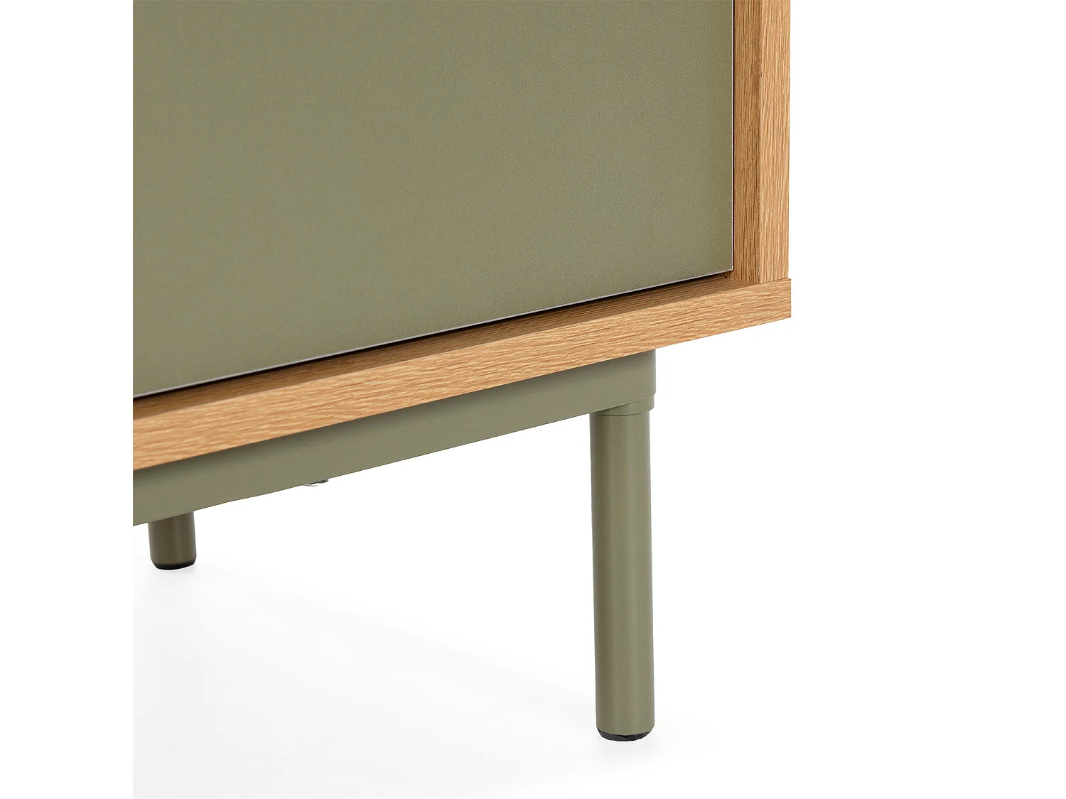 Buffet Cuzco 3 portes couleur Chêne/Vert