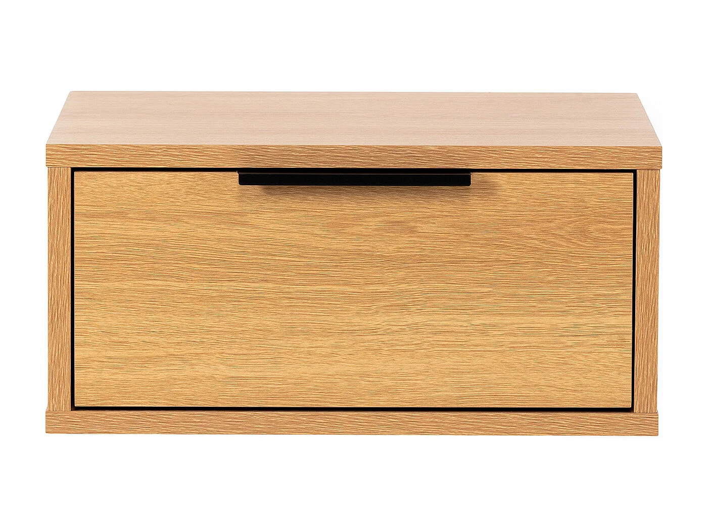 2er-Set Schwebende nachttische Auri 1 schublade Eichenfarbe