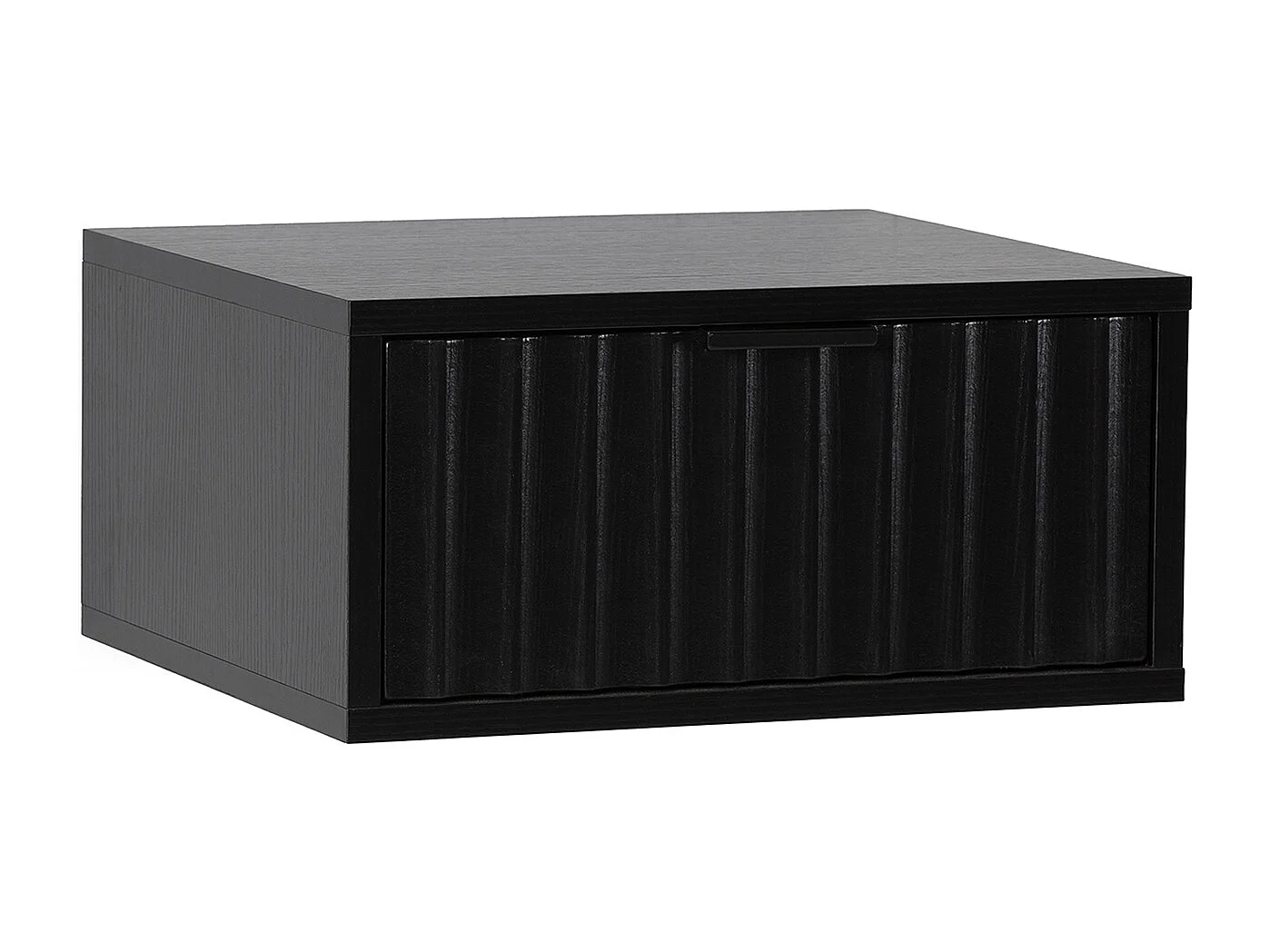 Schwebender nachttisch Lluvia 1 schublade Schwarz